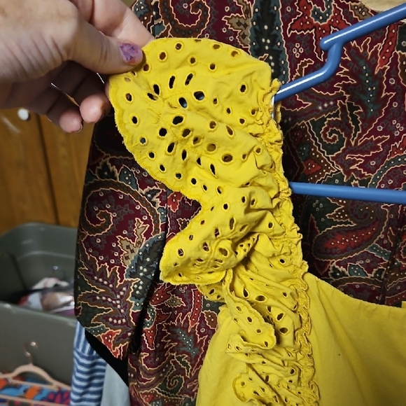 Madewell Yellow Sleeveless Jumpsuit with Cinched Waist - Picture 3 of 7